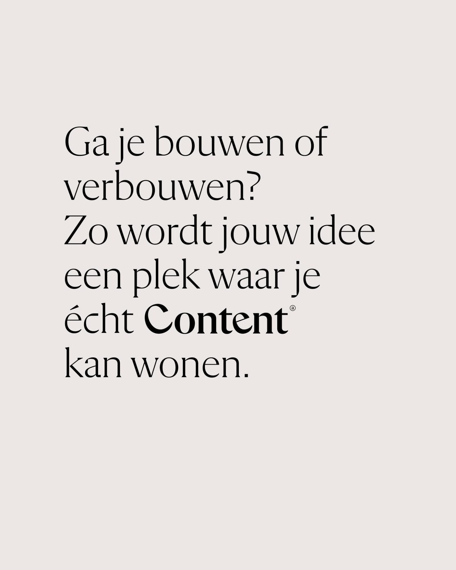 Wat gebeurt er eigenlijk tussen jouw eerste idee en de sleuteloverdracht? 🏠

Bij ons zijn dat geen losse stappen, maar één doorlopend traject — met één vast aanspreekpunt van begin tot einde.

Swipe door onze 7 fasen: van de eerste kennismaking, over ontwerp en vergunningen, tot de laatste stylingdetails.

Geen verrassingen. Geen losse eindjes. Gewoon een duidelijk plan waar je op kan vertrouwen.

📌 Bewaar deze post voor wanneer je zelf aan een verbouwing begint.
🔁 Ken je iemand die binnenkort start? Stuur deze post door.

En onthoud: wij zijn pas Content als u tevreden bent 😉

#ContentArchitects #Interieurarchitectuur #Verbouwen #Renovatie #InterieurBelgië #Architectuur #WoonInspiratie #VanIdeeTotSleutel