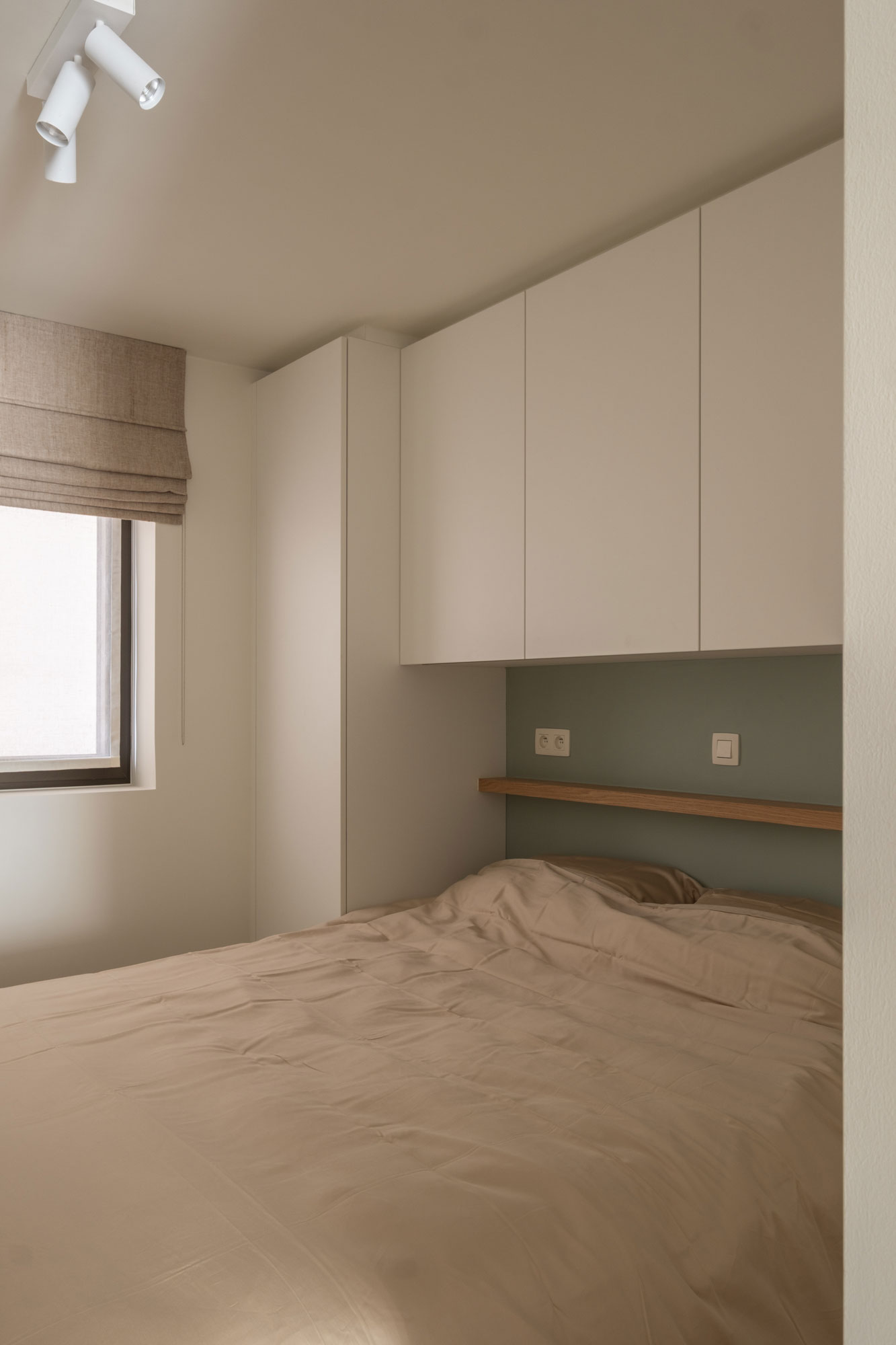 slaapkamer slaapkamerinrichting bed appartement kustappartement Duinbergen Knokke